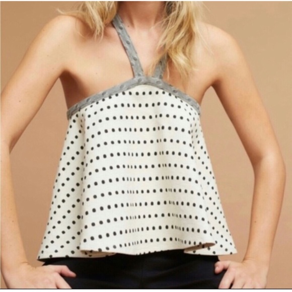 Anthropologie postmark Jemma Polka Dot Halter top - Picture 3 of 6